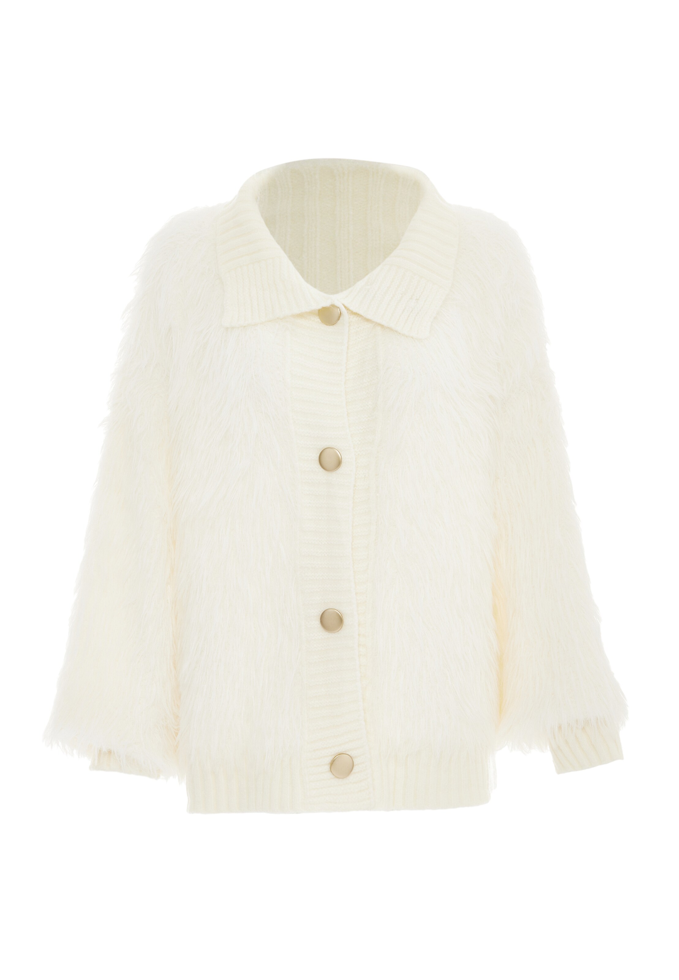 faina Strickjacke in Weiß: Vorderseite