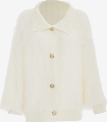 faina Knit cardigan in White: front