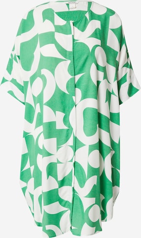 Monki Shirt dress in Green: front