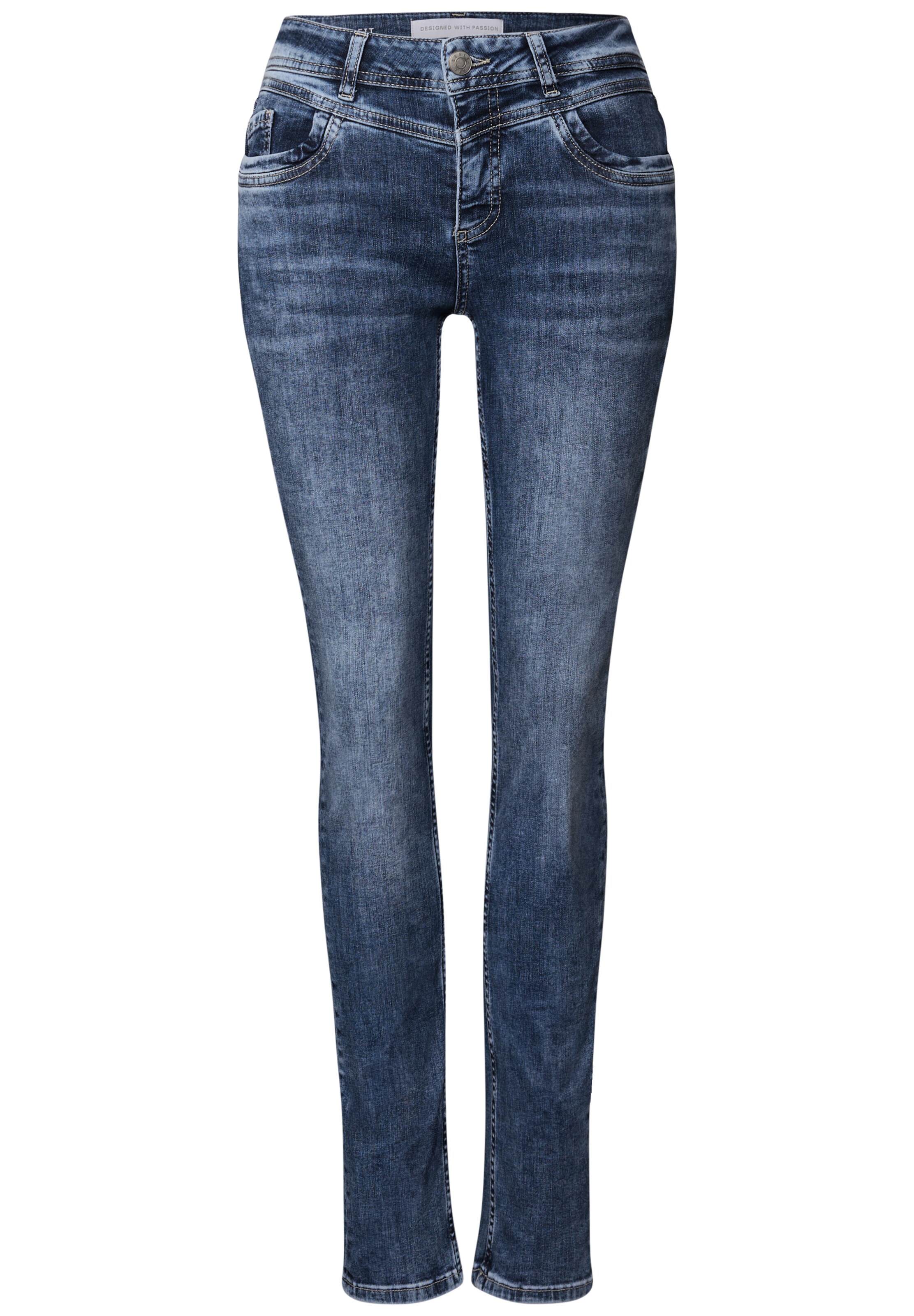 STREET ONE Slim fit Jeans in Blue: front