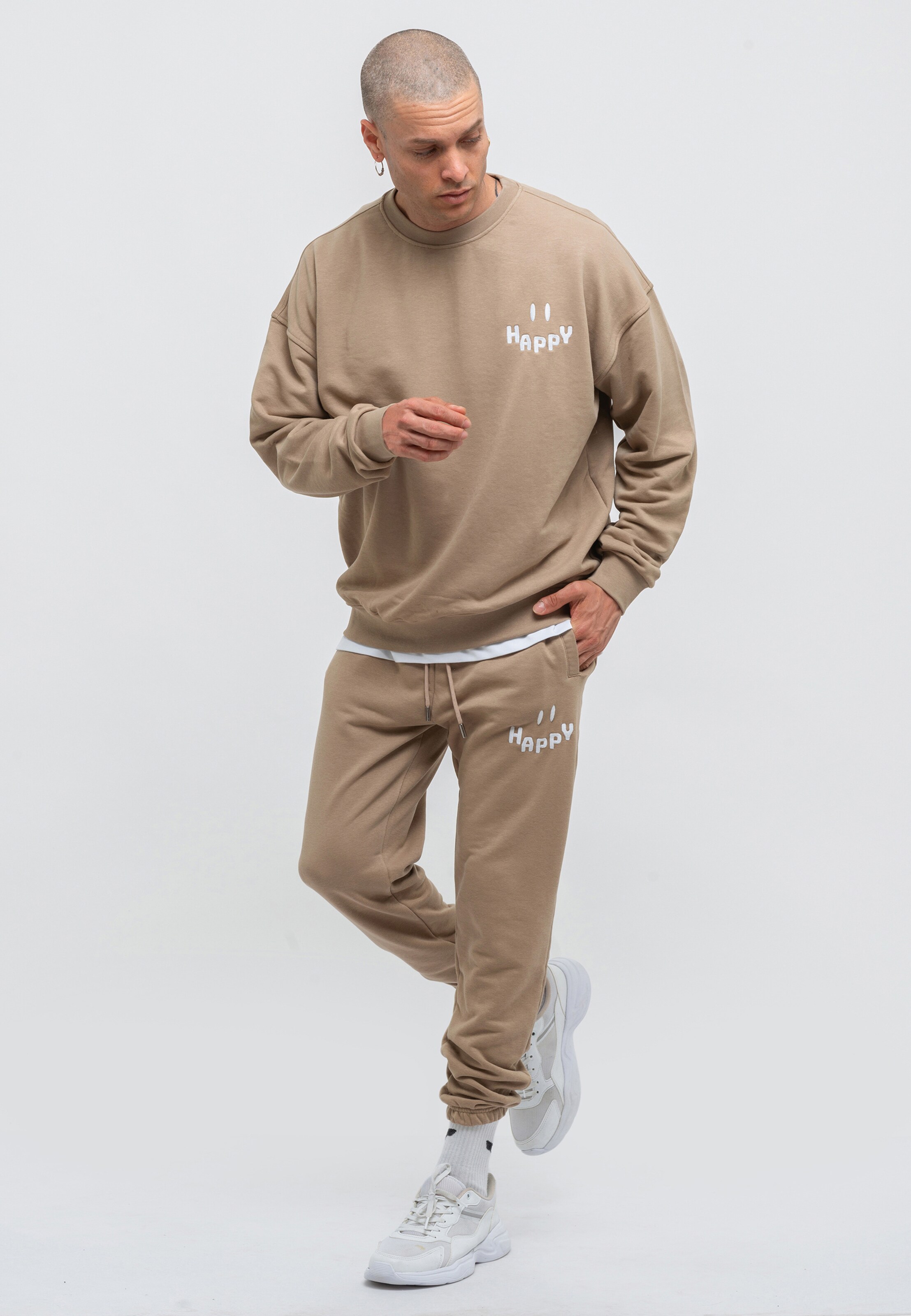 Tom Barron Trainingspak in Bruin: voorkant