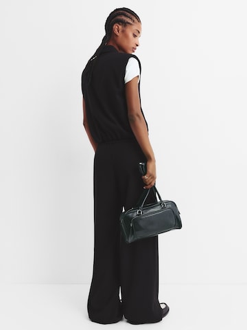 Wide Leg Pantalon Pull&Bear en noir