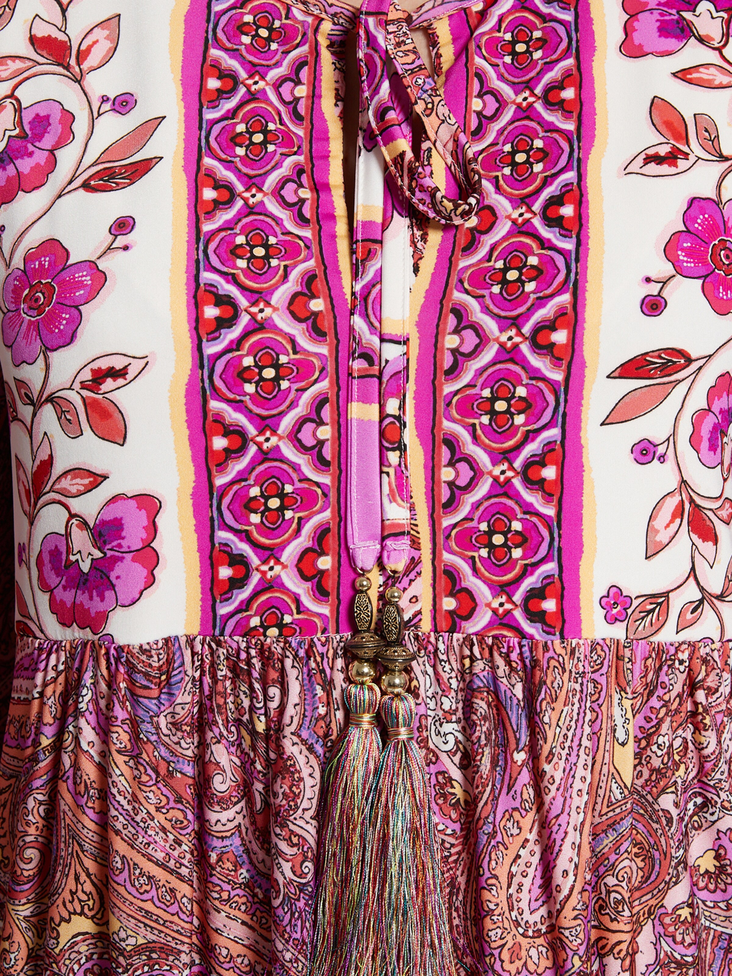 Frauen Große Größen Ana Alcazar Kleid 'Garosi' in Mischfarben, Fuchsia - GN52443
