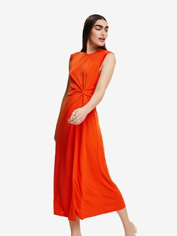 Robes en maille ESPRIT en orange : devant