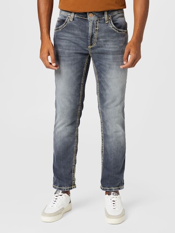 CAMP DAVID Regular Jeans in Grey: front