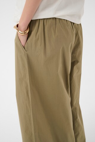 CULTURE Wide Leg Hose 'Jila Olena ' in Grün