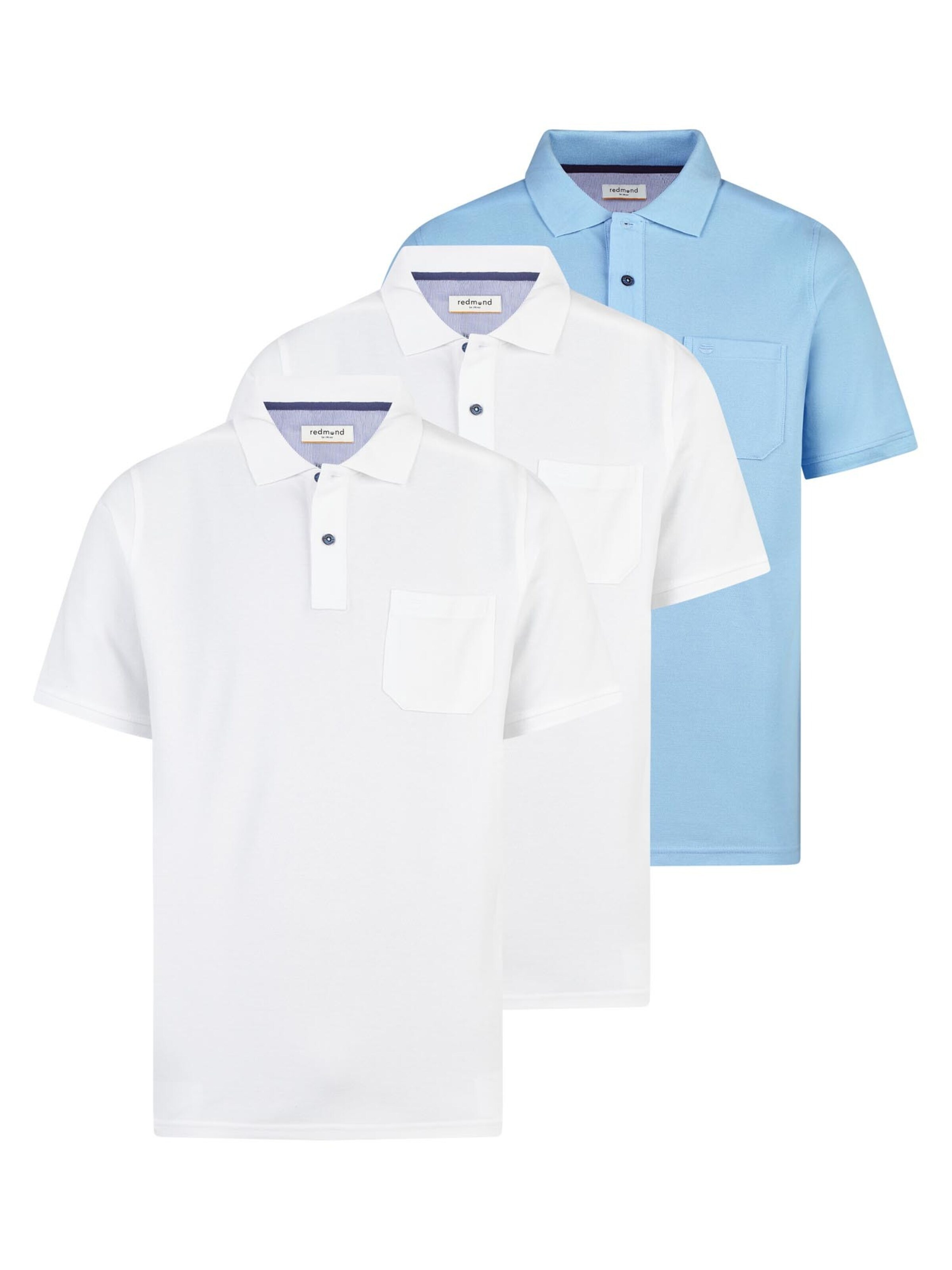 redmond Shirt 'Basic'‌‌‌‌ in Blau: Vorderseite