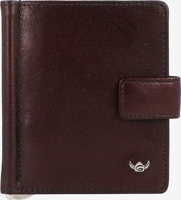 GOLDEN HEAD Wallet in Brown: front