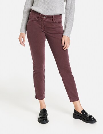 GERRY WEBER Slimfit Jeans in Rot: predná strana