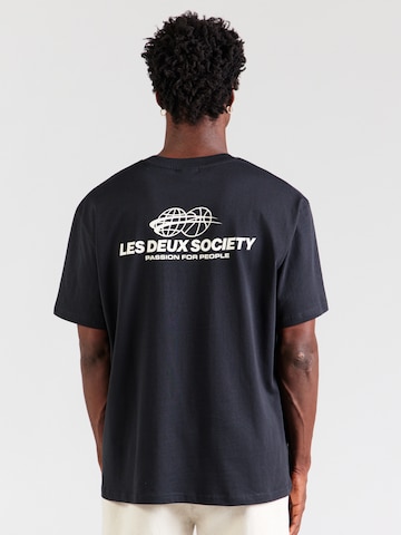 Les Deux - Camiseta 'Exhibition' en negro: frente