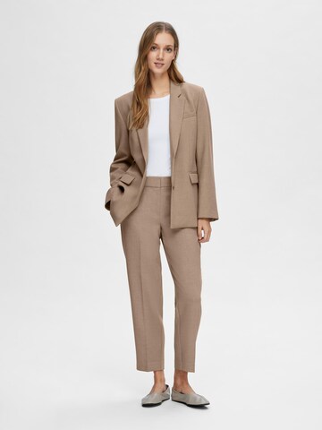 SELECTED FEMME Regular Pantalon 'Rita-Ria' in Beige