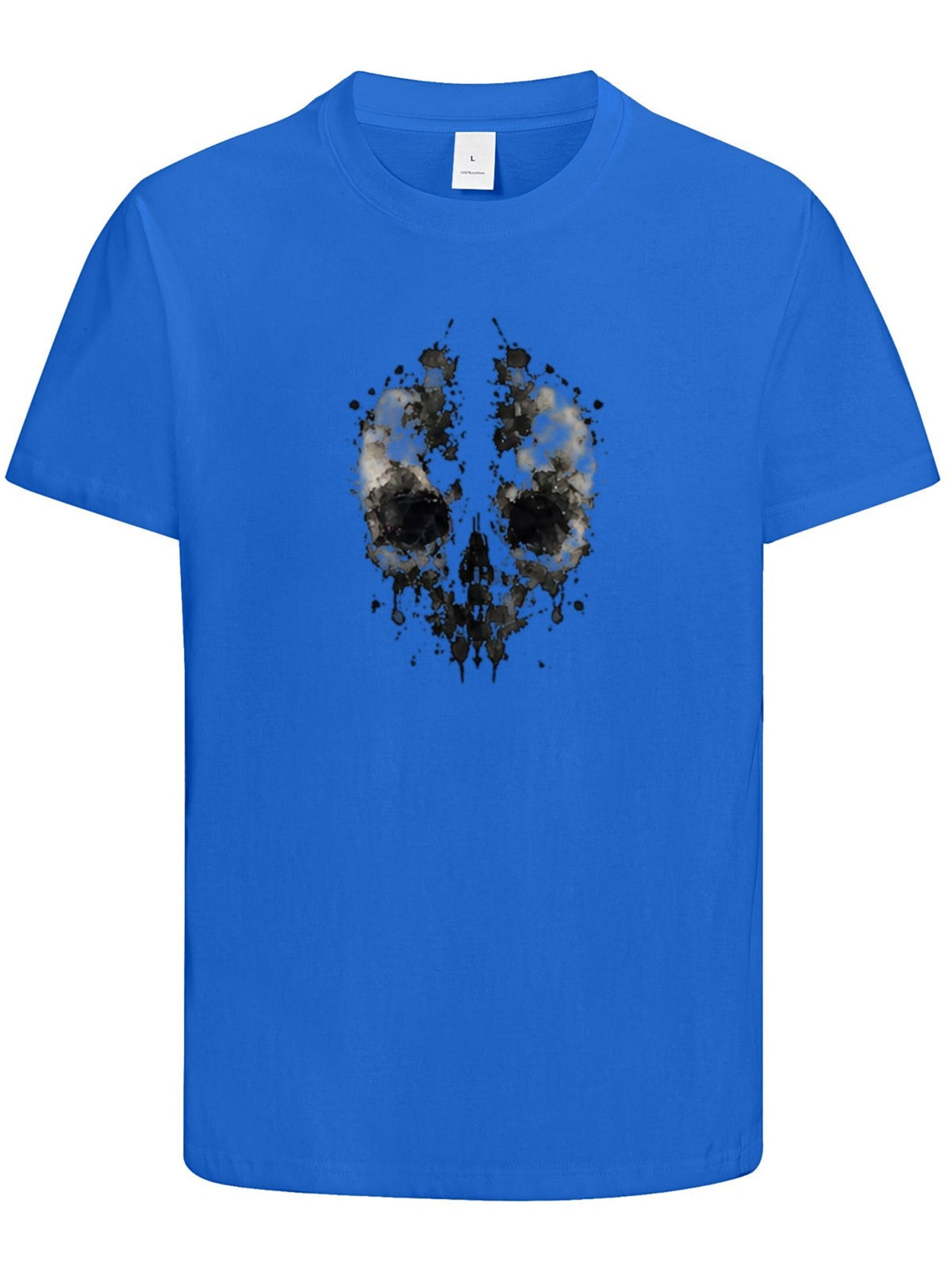 HUSKSWARE Shirt 'Grafik'‌‌‌‌‌‌‌ in Blau: Vorderseite