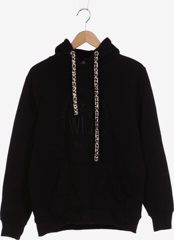 Zwillingsherz Sweatshirt & Zip-Up Hoodie in L in Black: front