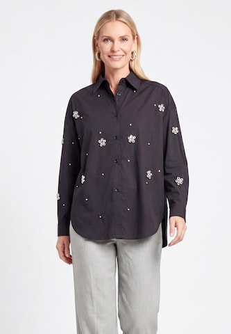 usha WHITE LABEL - Blusa em preto: frente