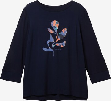 T-shirt Tom Tailor Women + en bleu : devant