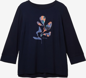 Tom Tailor Women + T-shirt i blå: framsida