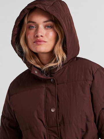 PIECES Winter Jacket 'NIDONE' in Brown