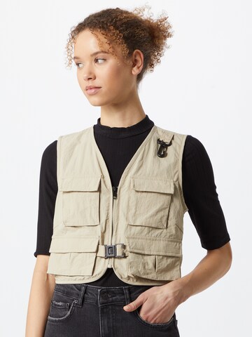 Gilet di Urban Classics in beige: frontale