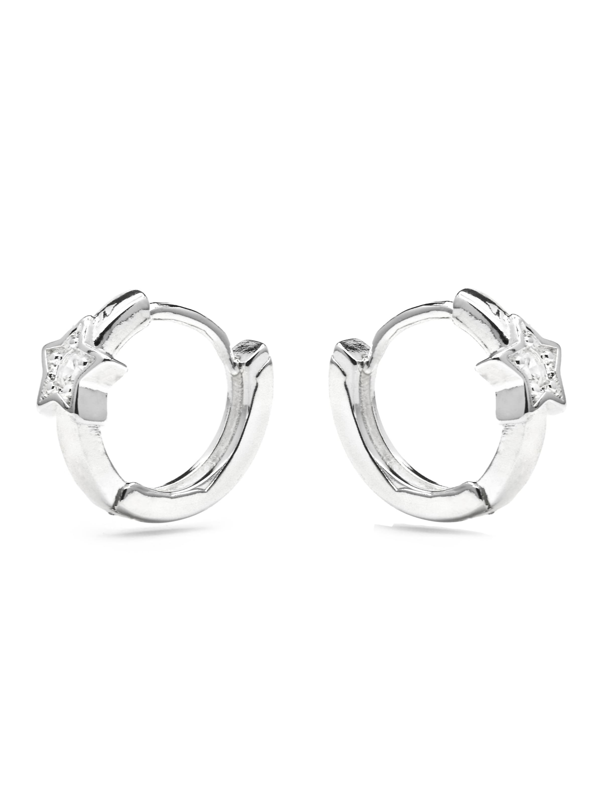 Luxenter - Pendientes 'Ktyu' en plata: frente
