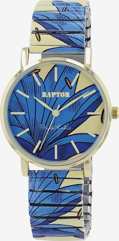 Raptor Analog Watch 'Frida Kahlo Edition, Mineralglas' in Blue: front