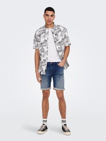 Only & Sons Regular fit Overhemd 'Bes' in Wit
