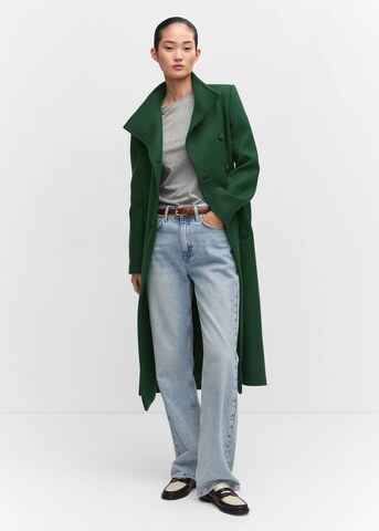 MANGO Between-Seasons Coat 'sirenita' in Green