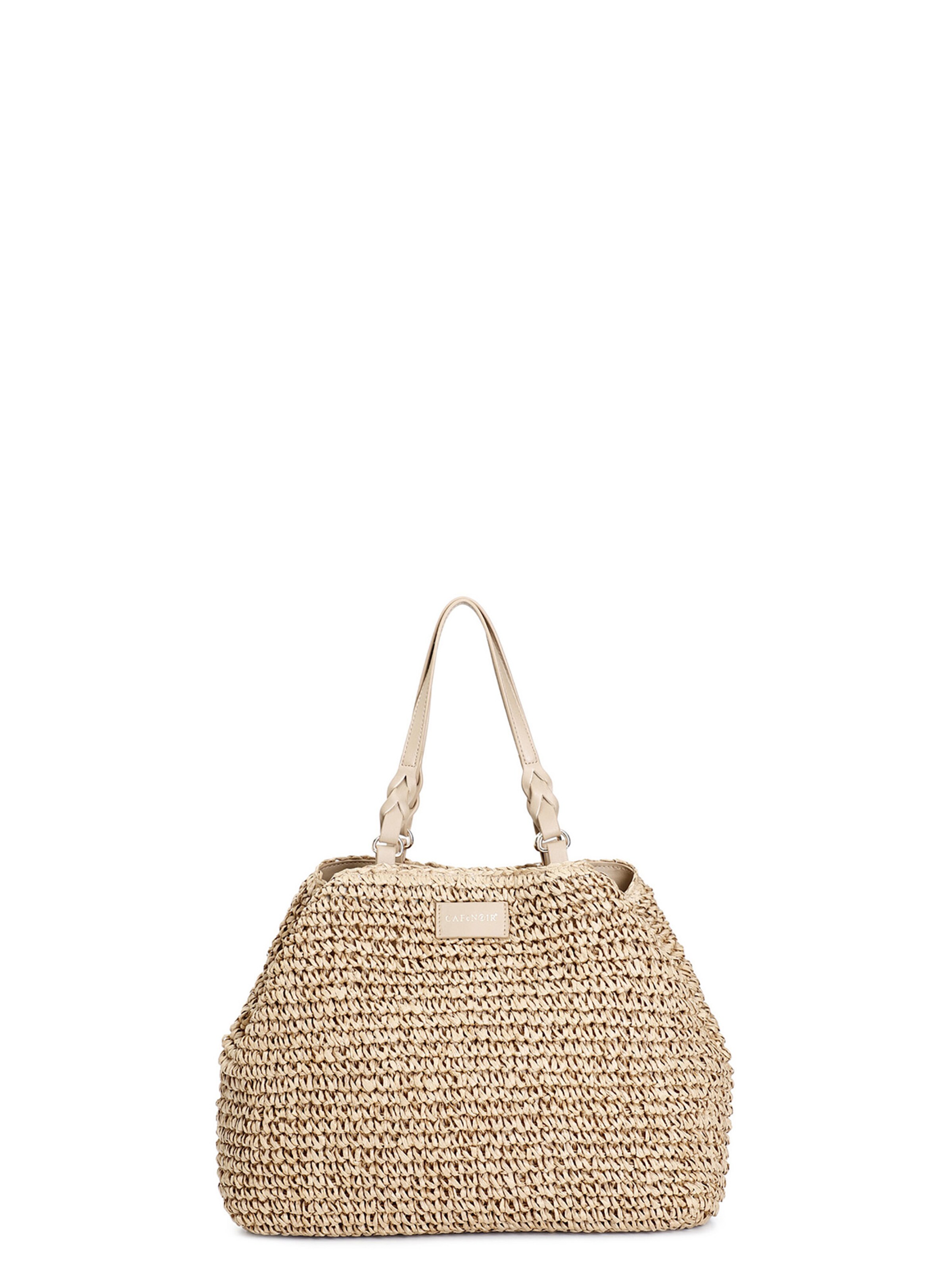 CAFè NOIR Schoudertas in Beige: voorkant