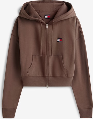 Tommy Jeans Collegetakki värissä ruskea: etupuoli