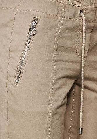 CECIL Slimfit Broek in Beige