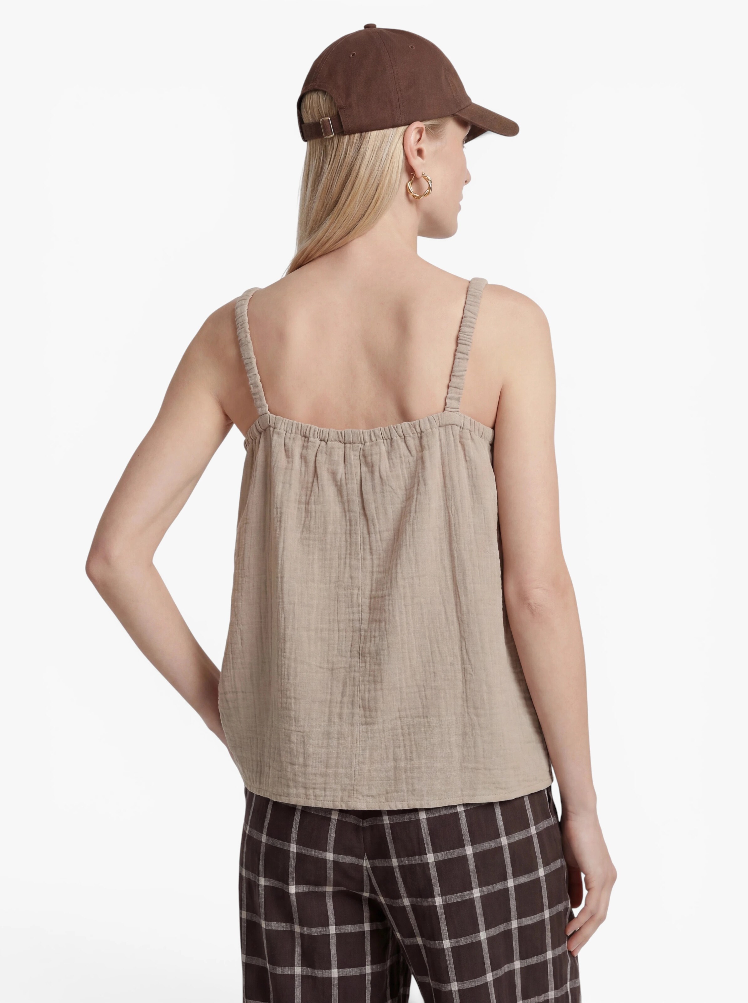 ONLY - Top 'ONLThyra' en beige