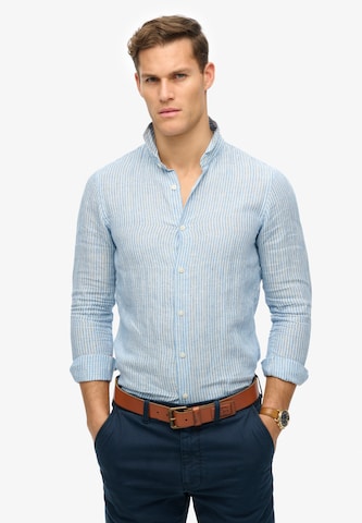 Superdry Regular Fit Skjorte 'Vacation' i blå: forside