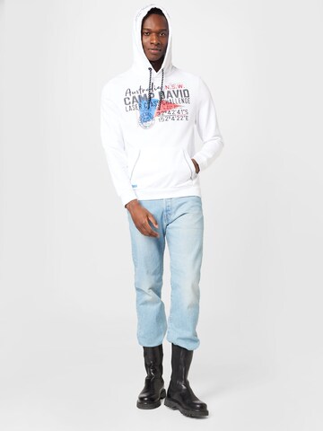 CAMP DAVID Sweatshirt in Wit