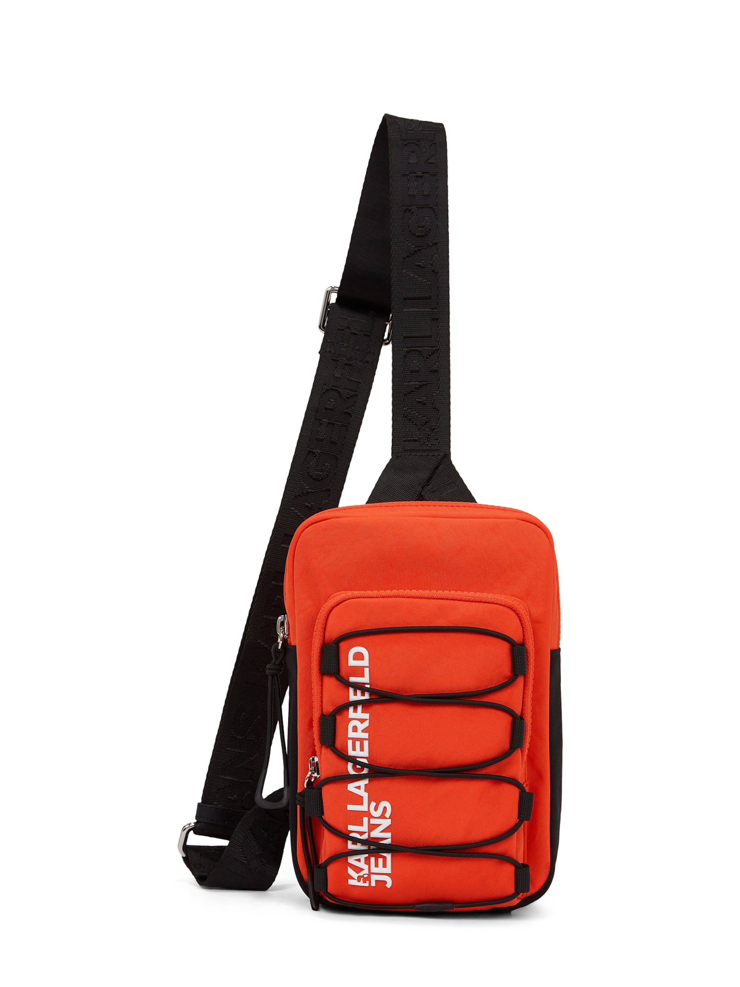 KARL LAGERFELD JEANS Olkalaukku värissä oranssinpunainen / musta / valkoinen, Tuotenäkymä