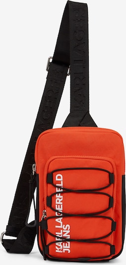 KARL LAGERFELD JEANS Olkalaukku värissä oranssinpunainen / musta / valkoinen, Tuotenäkymä