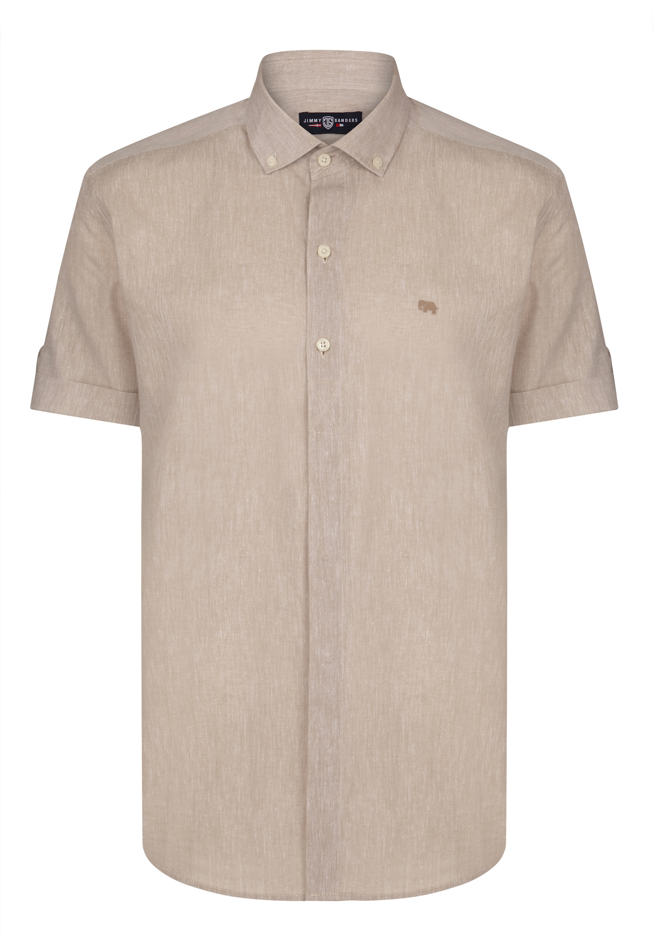 Jimmy Sanders Regular fit Skjorta i beige: framsida