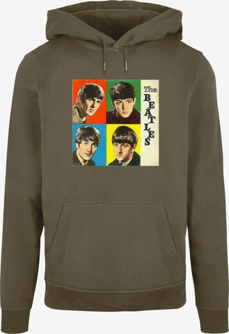 Merchcode Sweatshirt 'Beatles' in Groen: voorkant