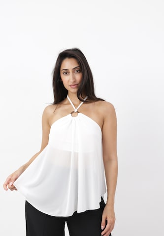 Elara Top in Wit