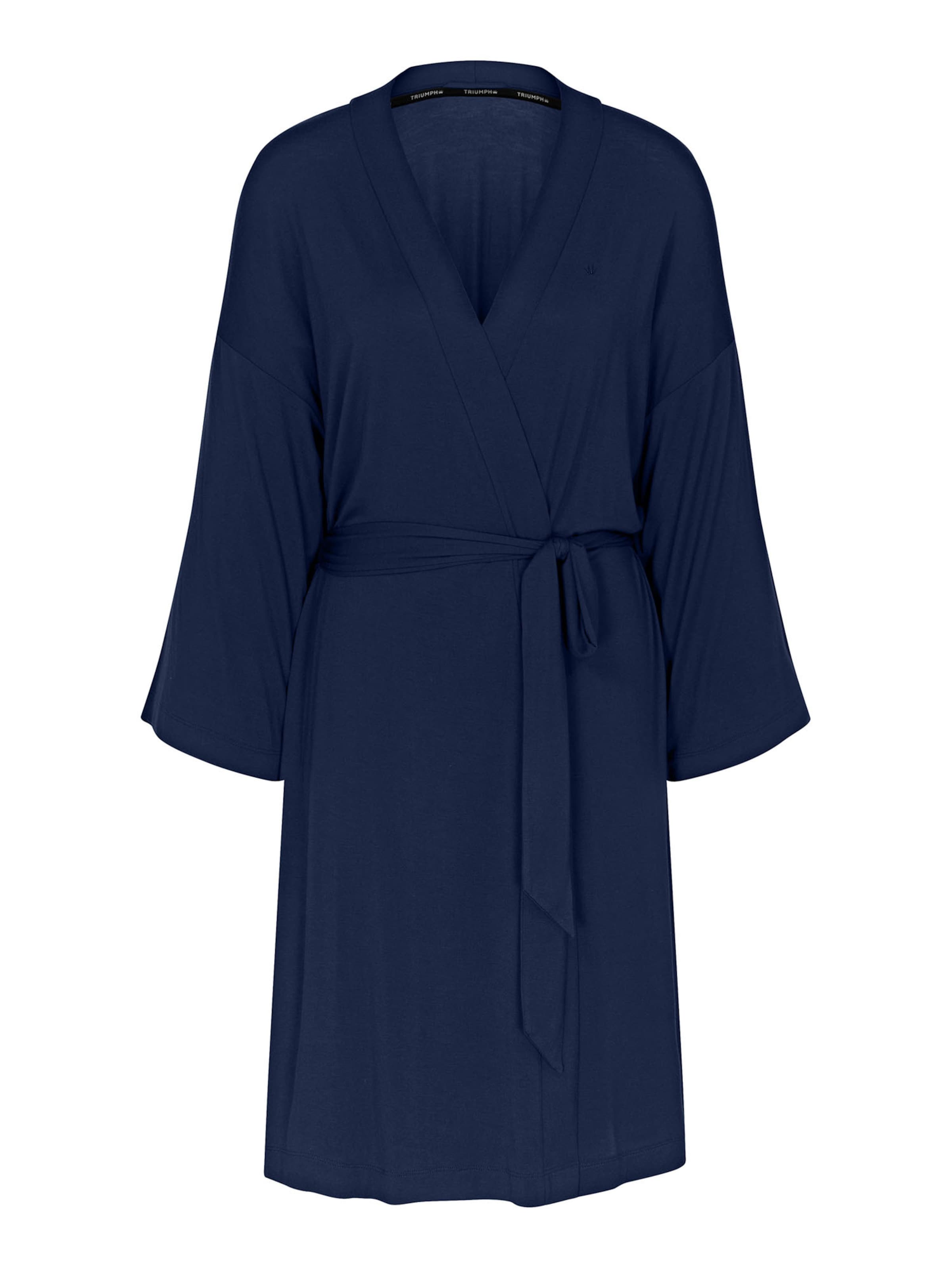 Peignoir court ' Red Label Amourette ' TRIUMPH en bleu : devant