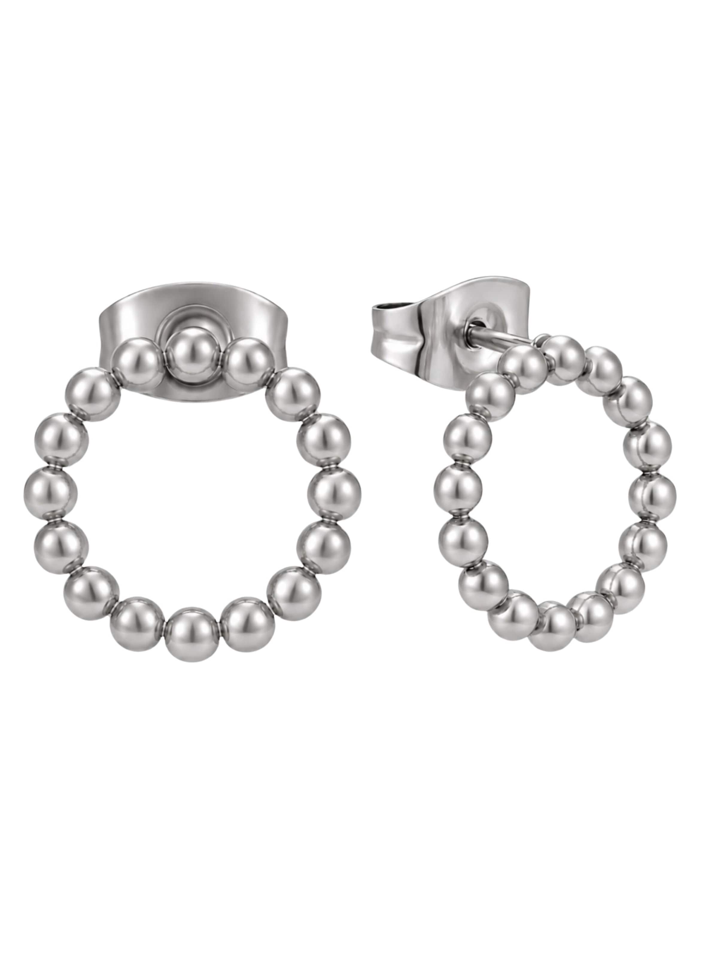 Boucles d'oreilles GOOD.designs en argent : devant