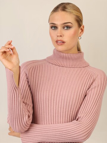 APART Knitted dress in Pink