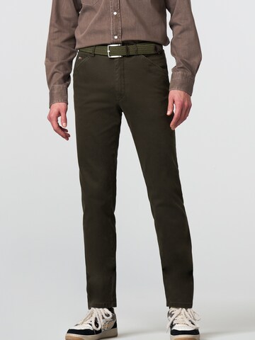 MEYER Regular Chino 'Chicago' in Zwart: voorkant