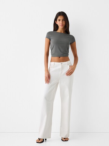 Bershka Shirt in Grey