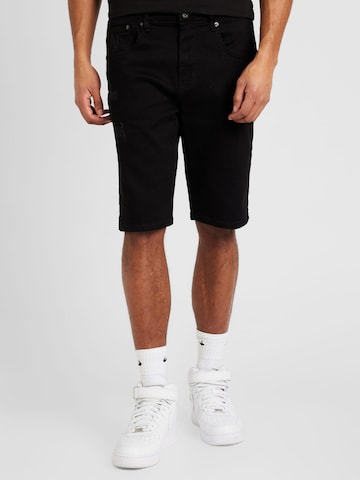 AÉROPOSTALE Slimfit Shorts in Schwarz: predná strana