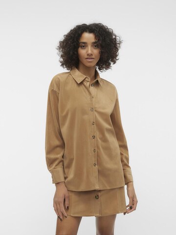 VERO MODA Bluse 'Nina' i brun