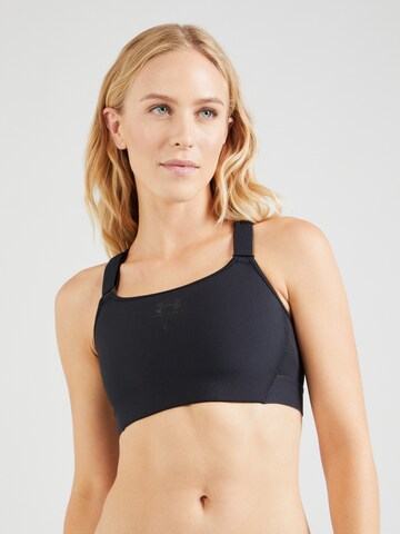 Bustino Reggiseno sportivo di UNDER ARMOUR in nero: frontale