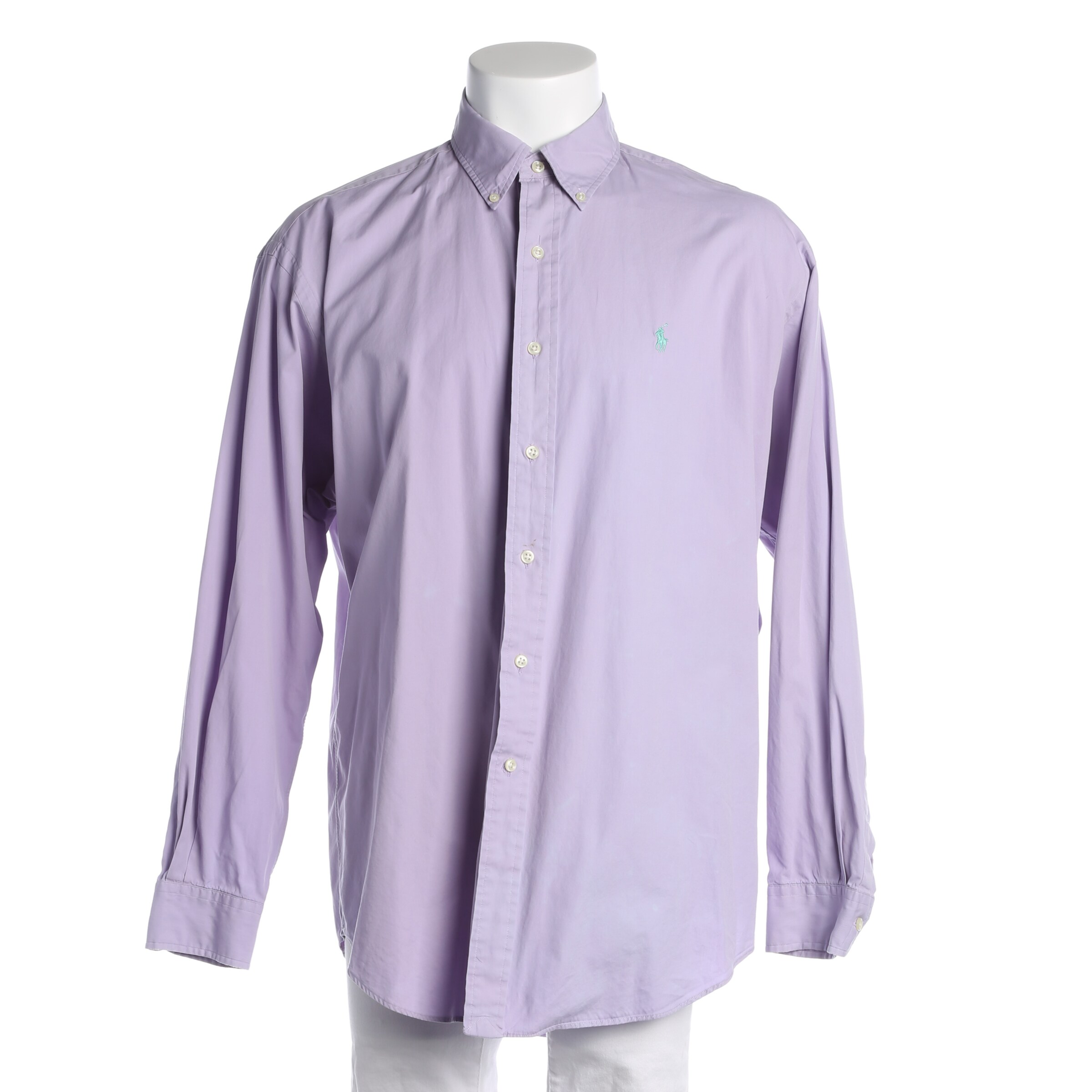 Polo Ralph Lauren Freizeithemd / Shirt / Polohemd langarm L in Lila: Vorderseite