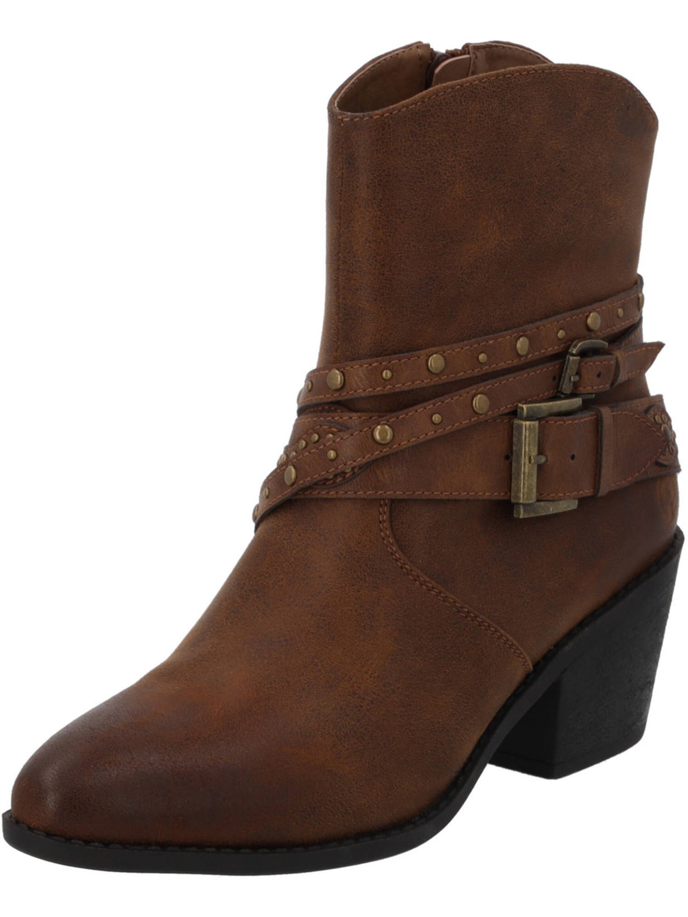 Palado Bootie 'Mehiro' in Brown: front