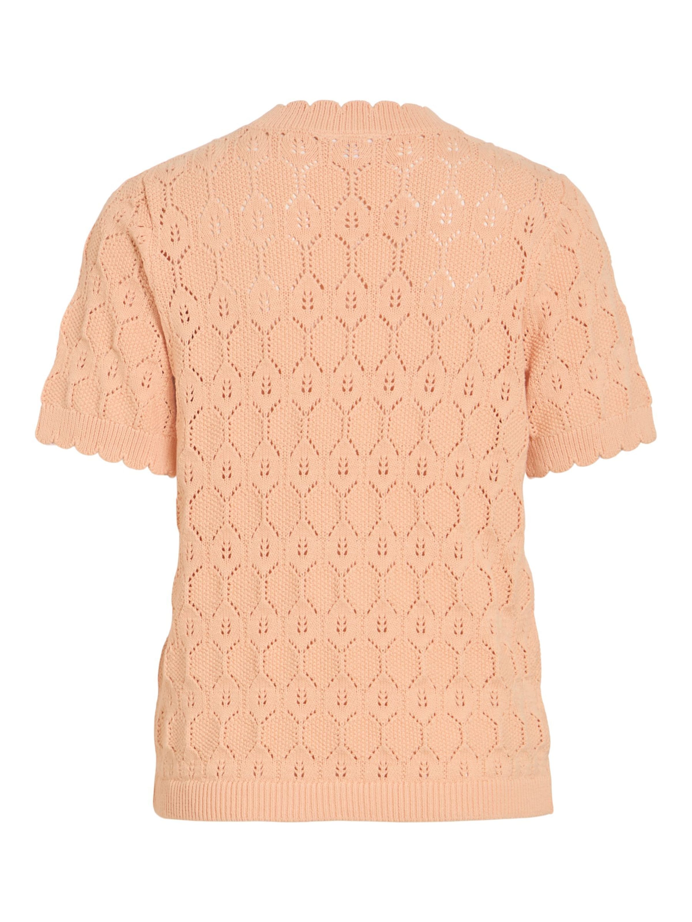 VILA Gebreide bodywarmer 'VILowen' in Oranje