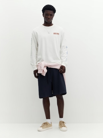 Pull&Bear Shirt 'STWD' in Weiß