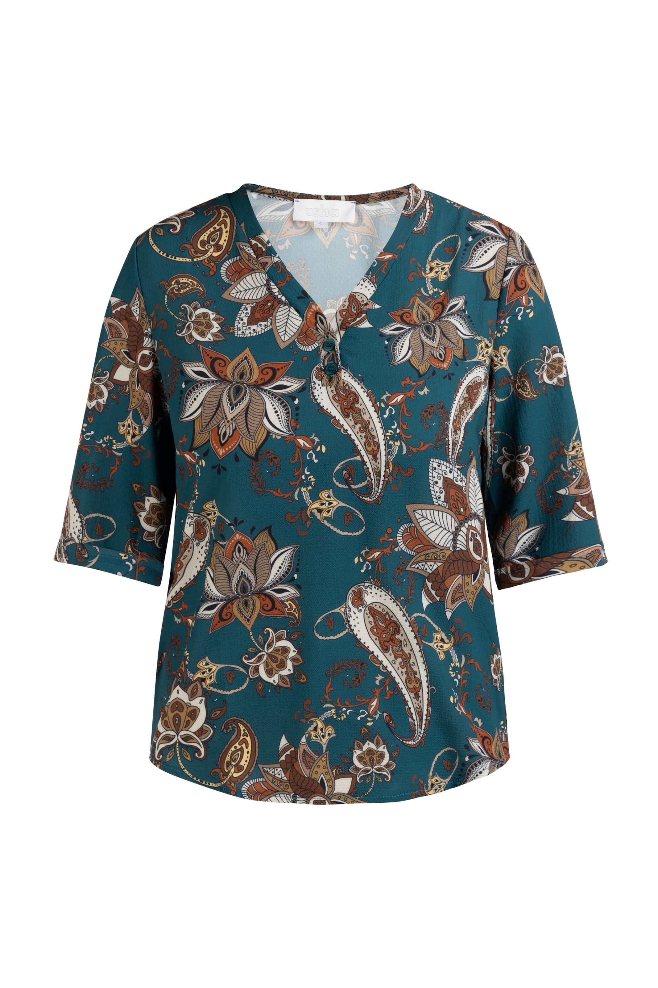 Usha Blúz - kék: elől